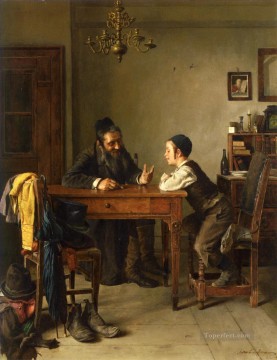 judío Painting - Instrucción Comercial Isidor Kaufmann Judío Húngaro